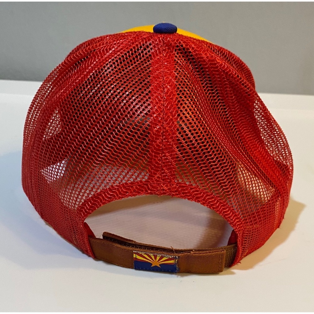 Hat Graphix 360‎ Sedona Arizona Trucker Hat Retro Mesh Snapback Yellow Blue Red - Picture 4 of 8